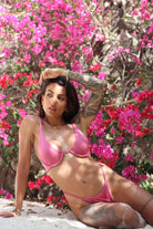 bĂŒgel bikini top in pink