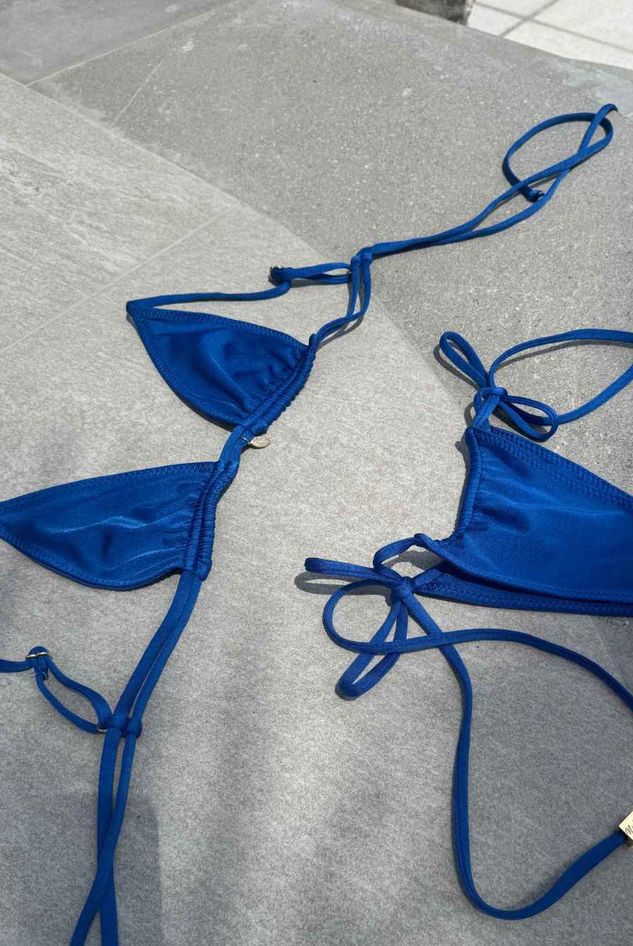 Ibiza - Triangel Bikini Top - Royal Blue Shiny