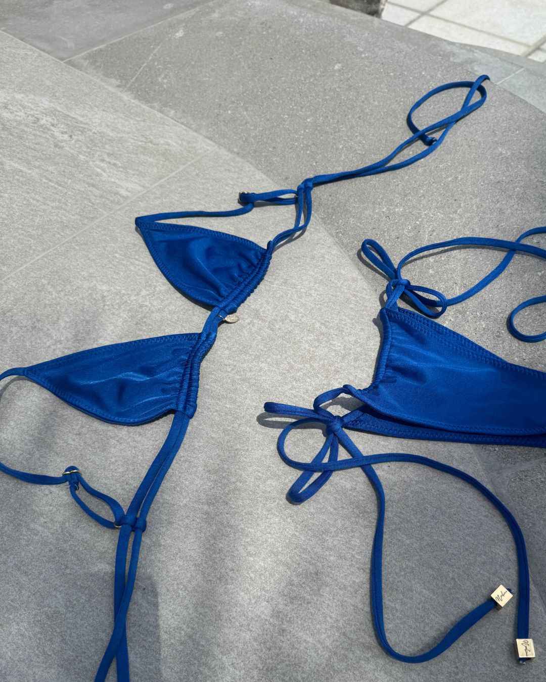 Ibiza - Triangel Bikini Top - Royal Blue Shiny