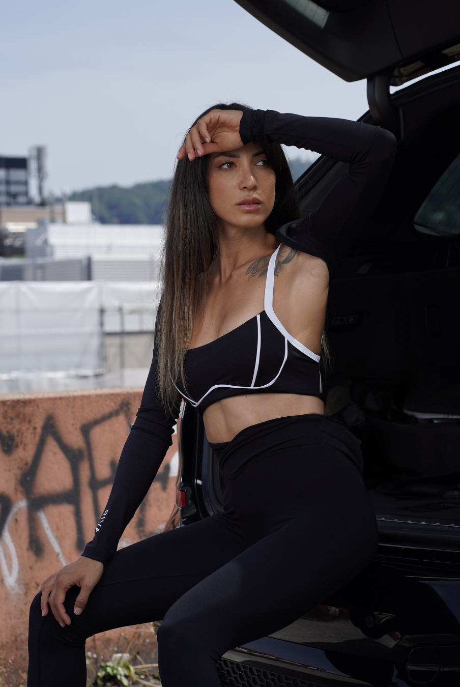 Scchwarzer Bolero für Pilates