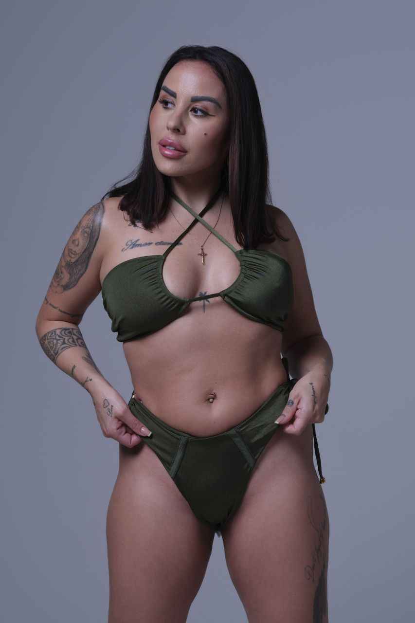 Beirut - Bikini Top, Dark Green