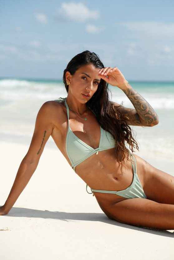 Pistachio Bikini, Neyla Bikini Top + Elma Bottom